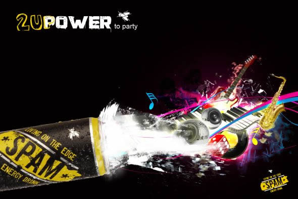 2UPower to wild : SPAM énergie drink 4