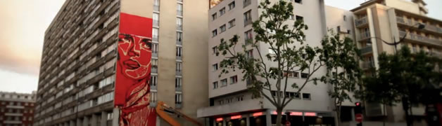 Timelapse d’une fresque à Paris – Shepard Fairey Obey