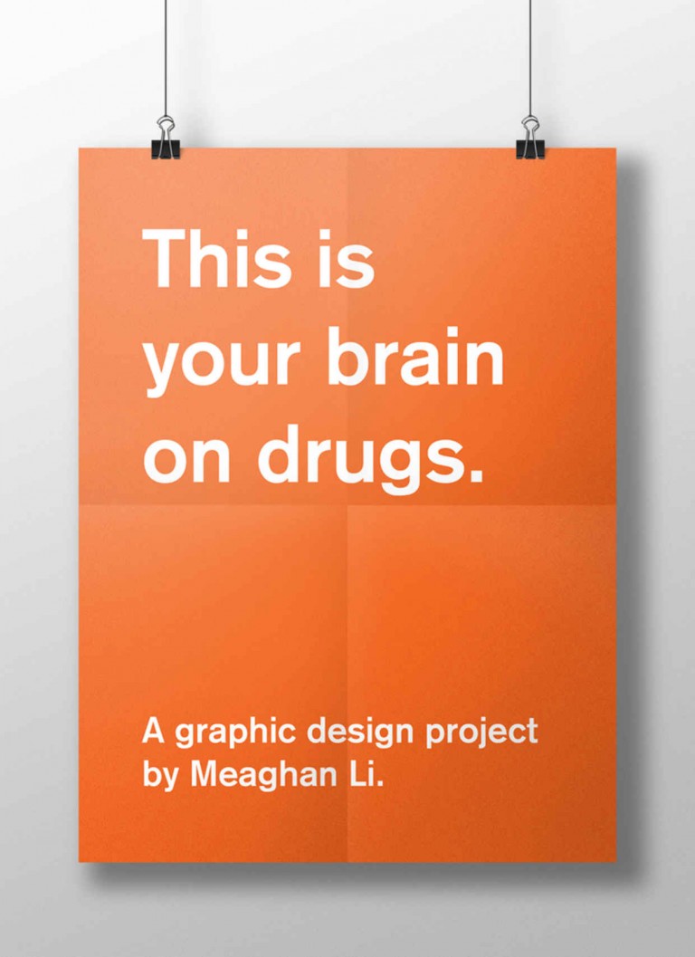 Posters minimalistes de votre cerveau sous drogue