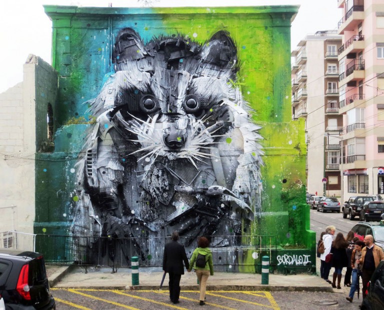 StreetArt recyclés de Artur Bordalo