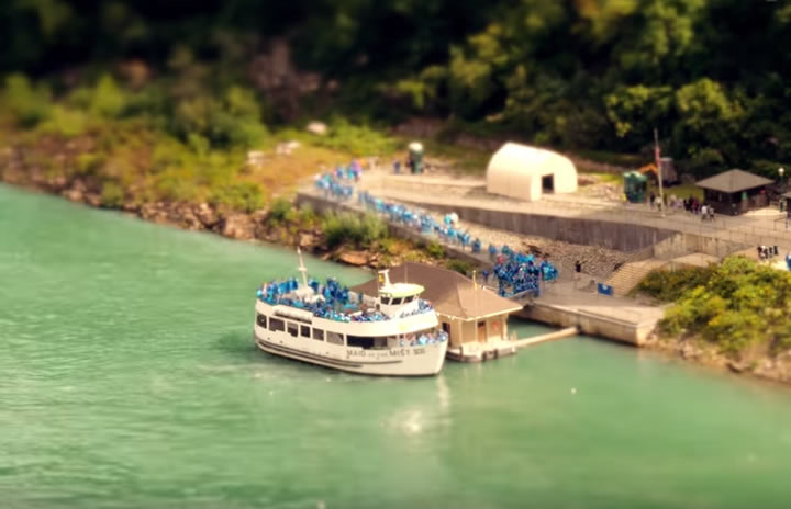 Vidéo : Tilt-shift des chutes du Niagara