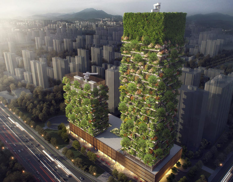 Un immeuble comme forêt verticale