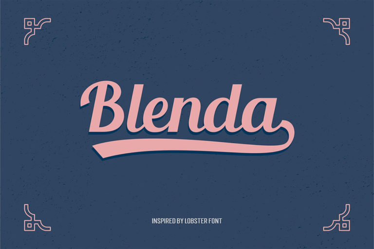 [Freebies] Typographie gratuite vintage et c’est la Blenda Script