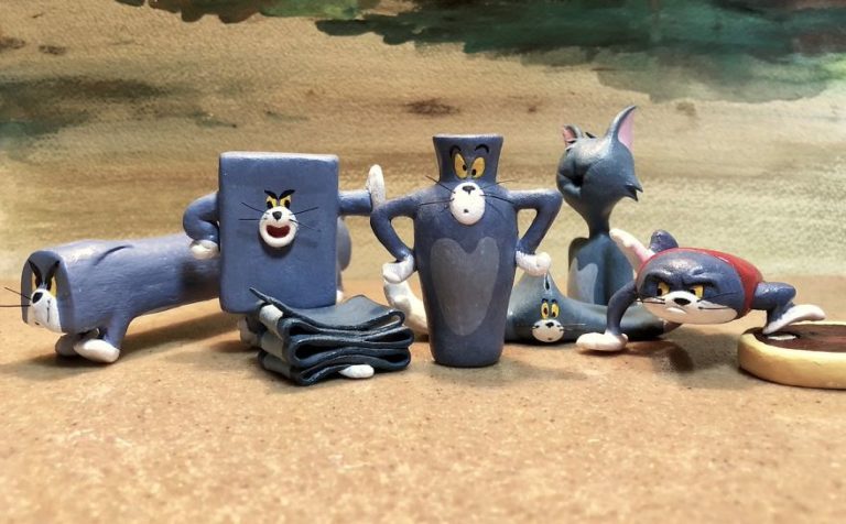 Scupltures de Tom (et Jerry) dans des formes improbables et hilarantes