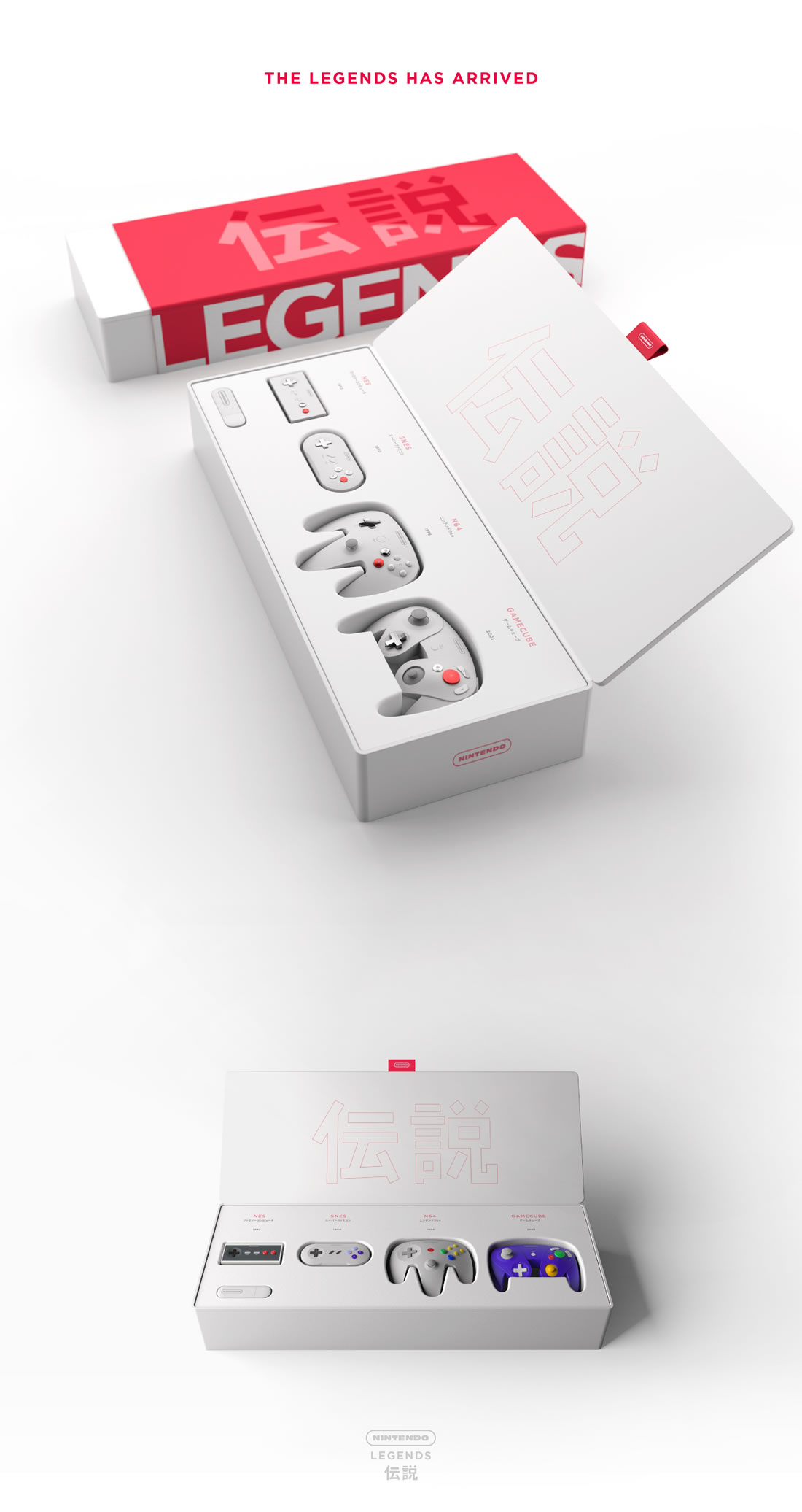 Manettes Nintendo revues minimalistes et design 3