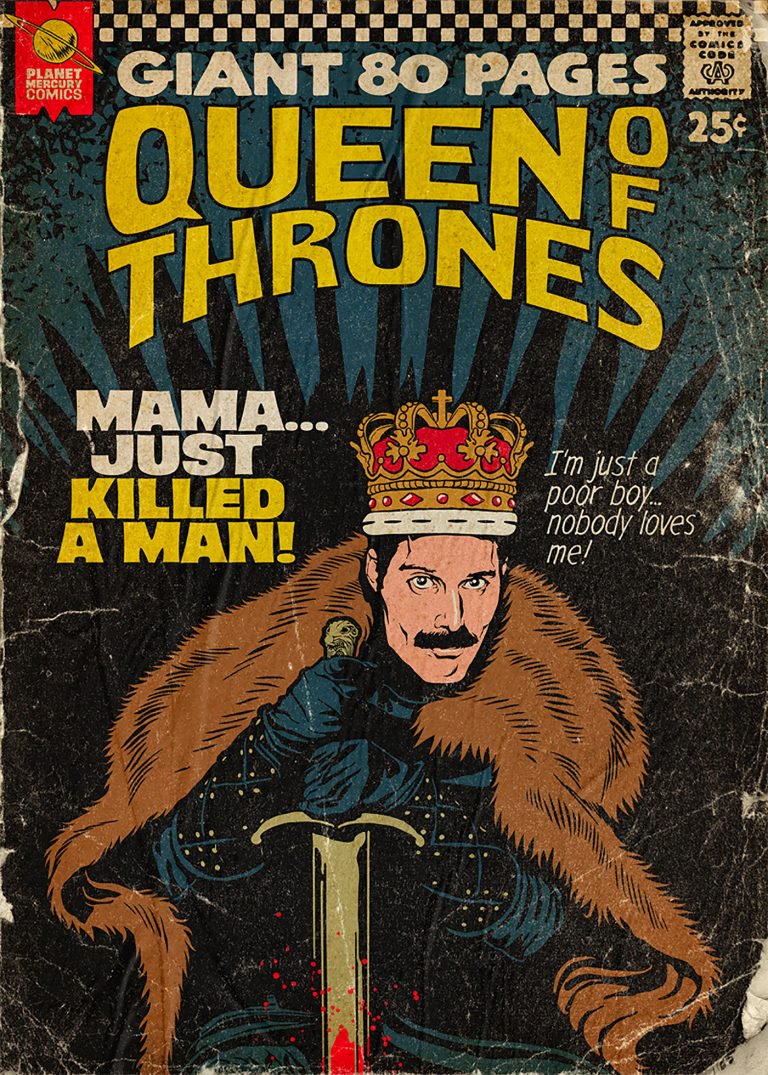 Pop Culture : Illustration de Freddie Mercury en mode comics ! 11