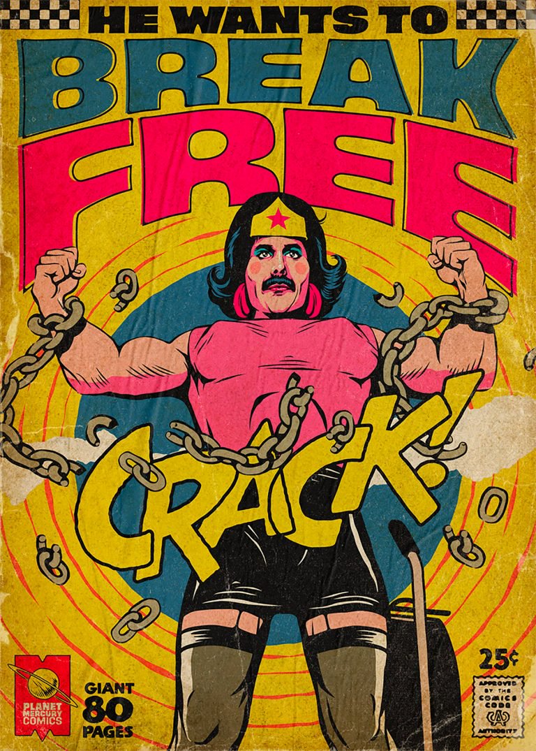 Pop Culture : Illustration de Freddie Mercury en mode comics ! 3