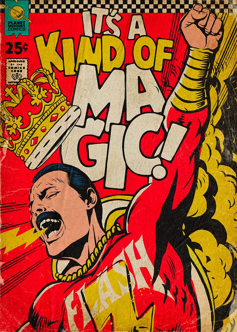 Pop Culture : Illustration de Freddie Mercury en mode comics ! 5