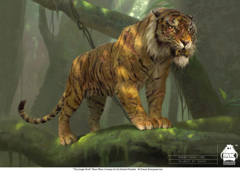Le livre de la jungle en mode Digital painting 1
