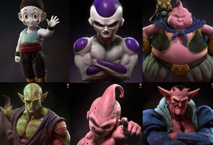 Les illustrations Dragon Ball Z par le DA de God of War 2