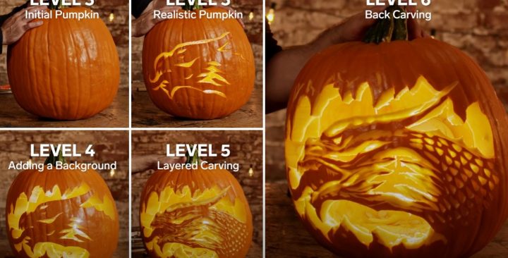 Tuto : 13 niveaux de sculpture de citrouille pour halloween 1